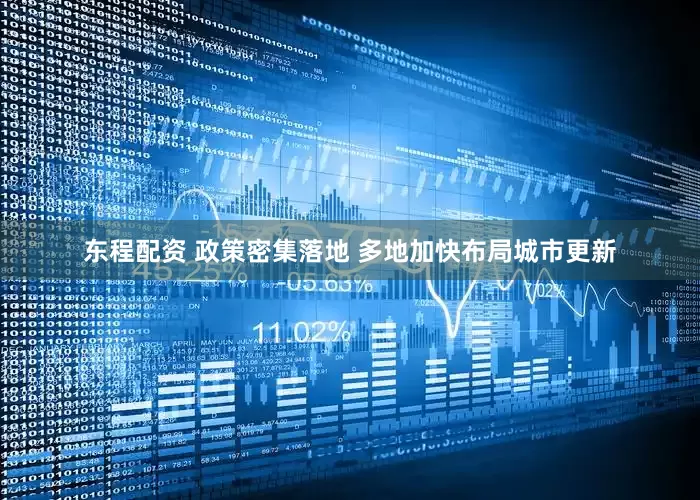 东程配资 政策密集落地 多地加快布局城市更新